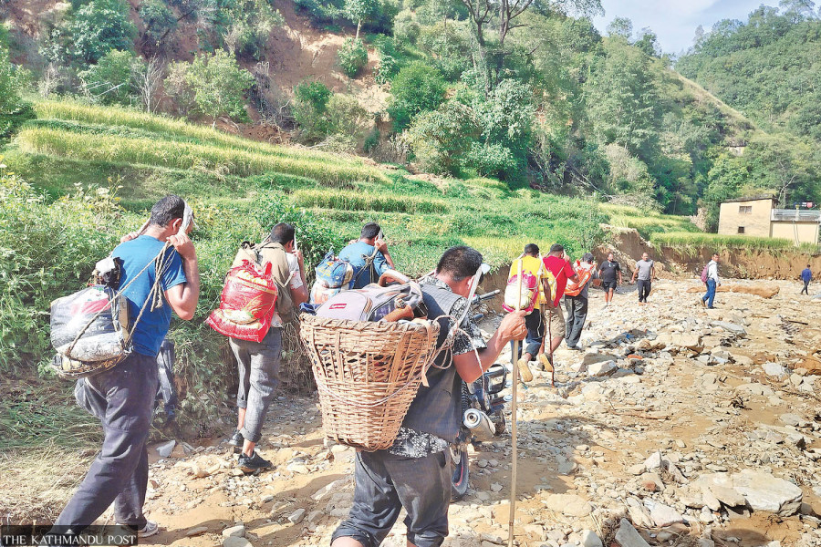 Their homes destroyed, Bethanchok residents embark on a desperate search for safety