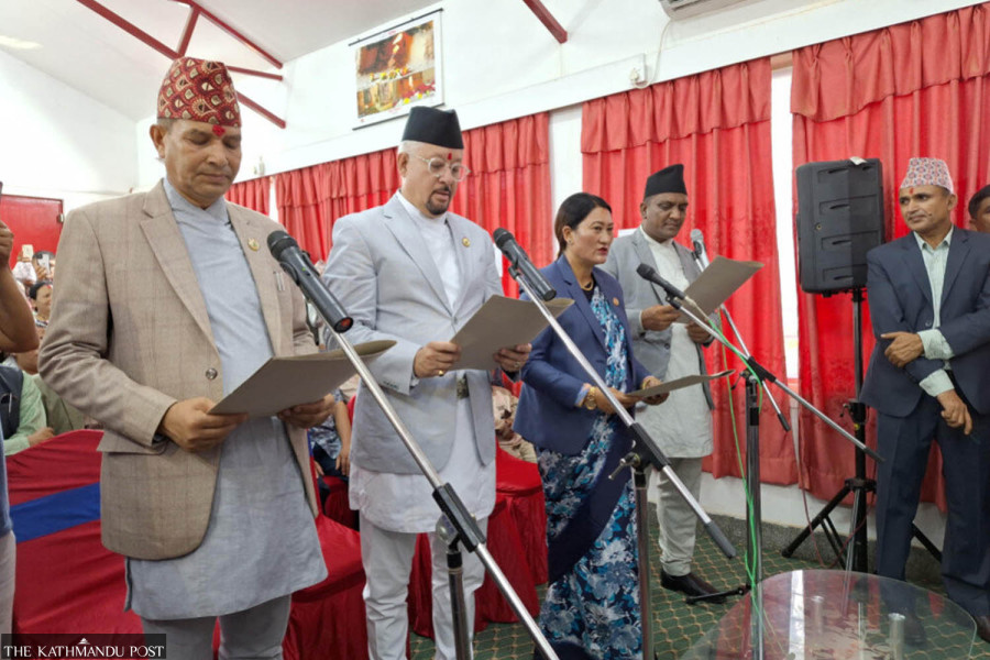 Congress joins Karnali government, four ministers sworn in