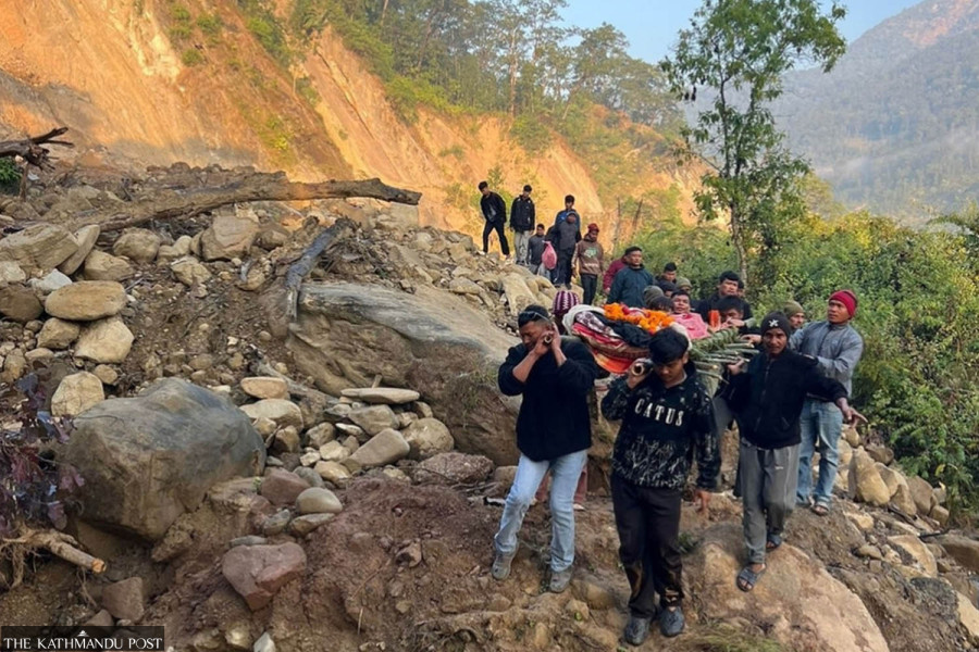 Tinau locals in trouble as collapsed road remains unrepaired for three months