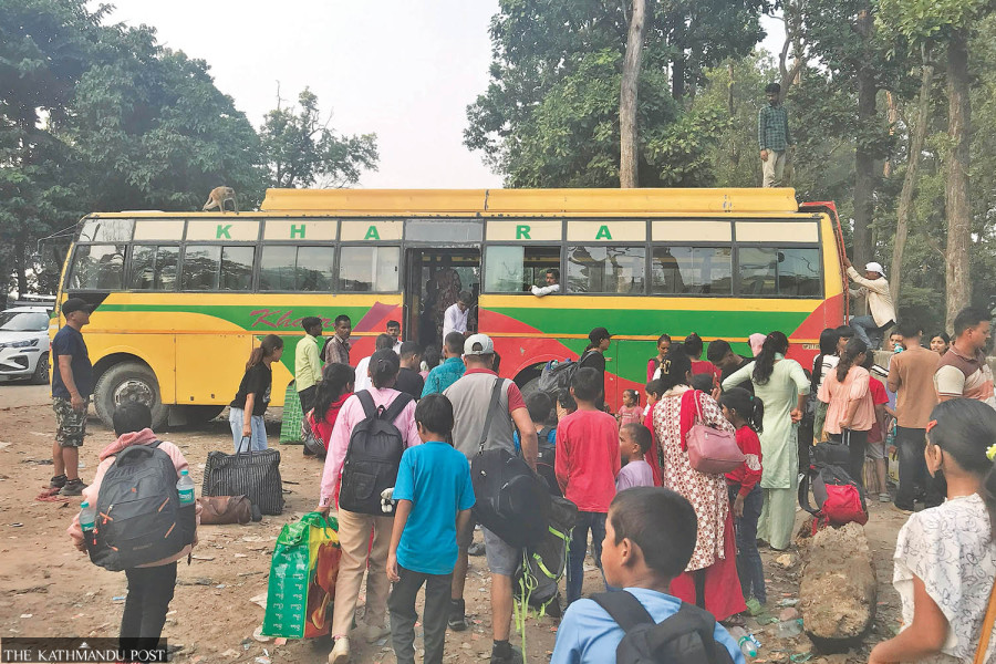 Those forced to leave home for India for work during Dashain