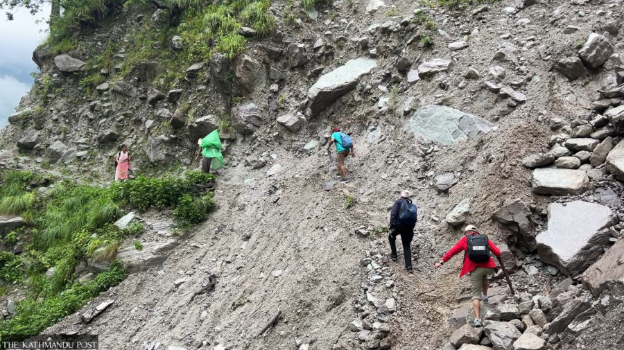 People navigate perilous routes after contractor leaves road work incomplete