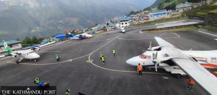 Flights resume in Lukla: Over 650 tourists arrive in a day