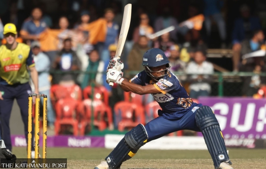 Lumbini Lions set massive target of 192 runs against Biratnagar Kings