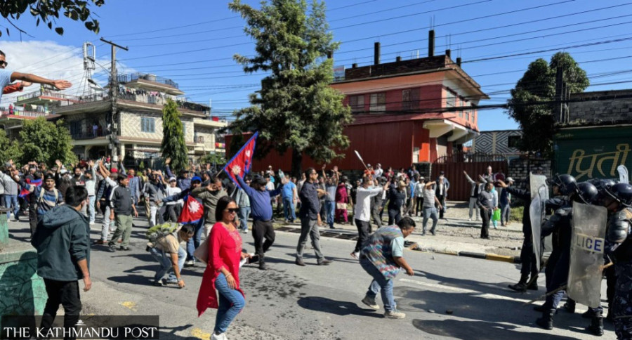 Police detain seven protesters after clash in Pokhara