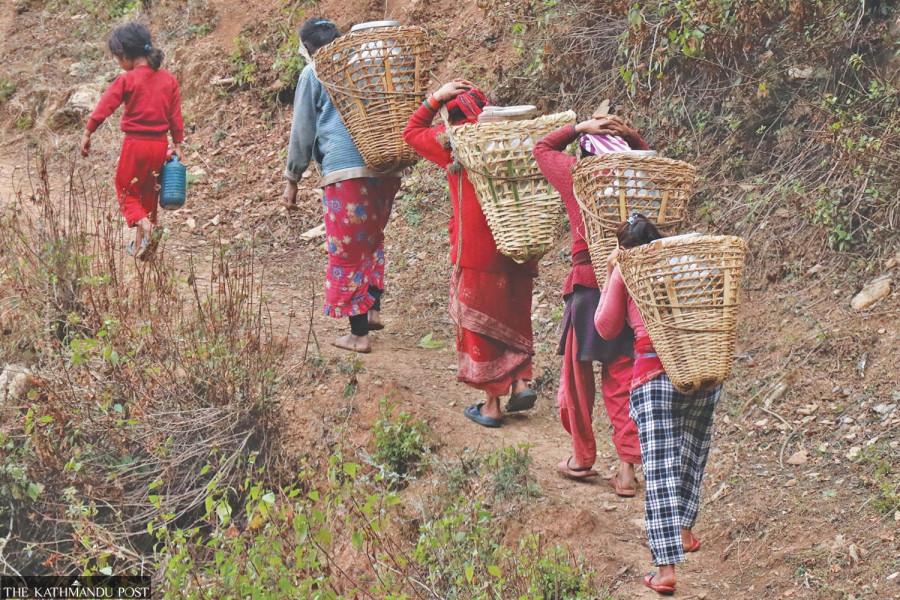 As springs dry up, water shortage deepens in high altitude villages of Mallarani in Pyuthan