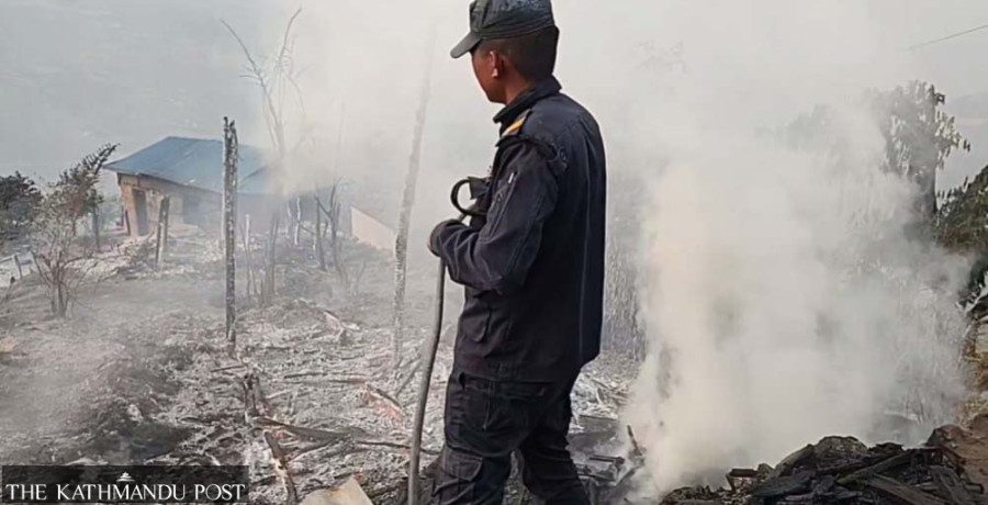 Forest fire destroys 12 homes in Khotang