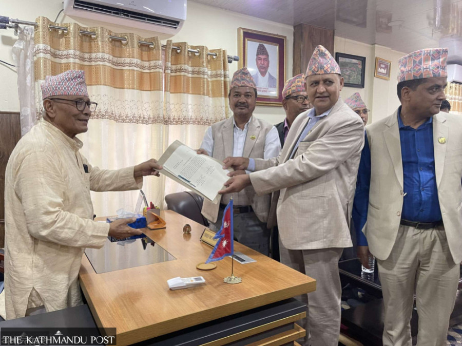 Chet Narayan Acharya stakes claim for Lumbini chief minister