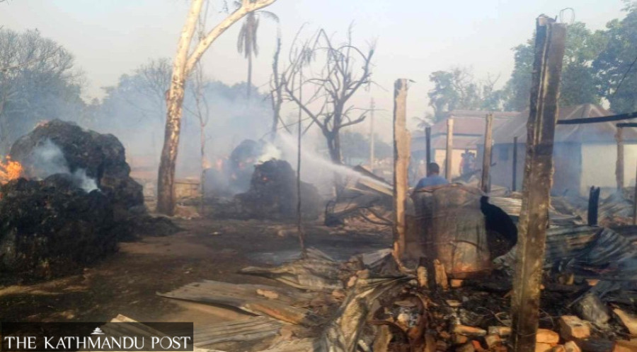 Fire destroys more than 110 homes in Saptari settlement