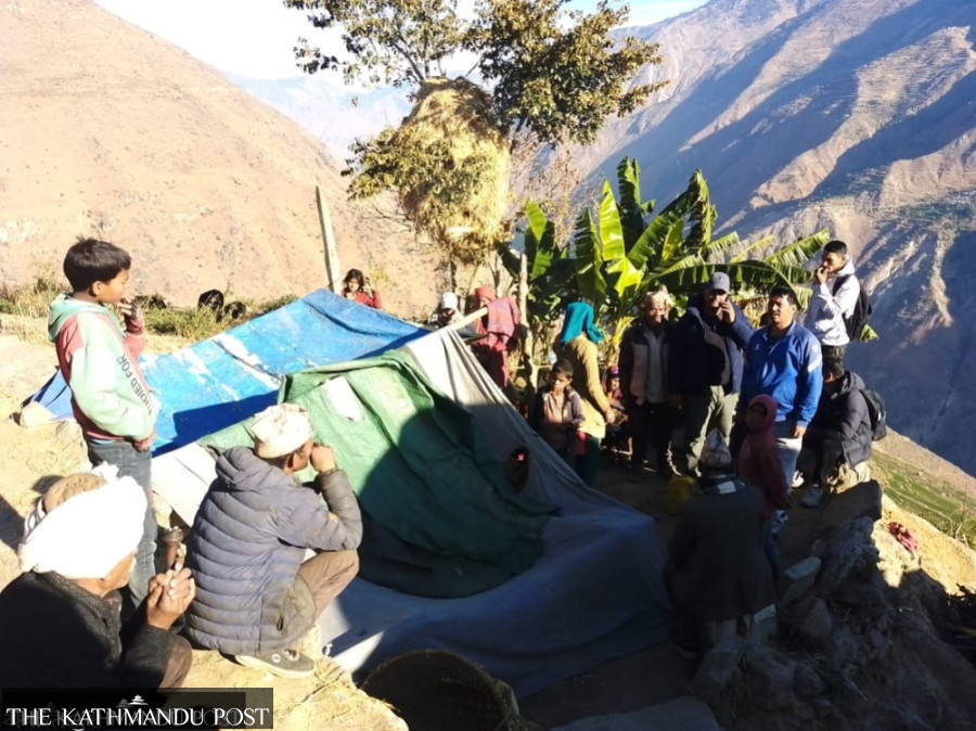 50 families displaced by Saturday’s earthquake in Bajura languishing in tents