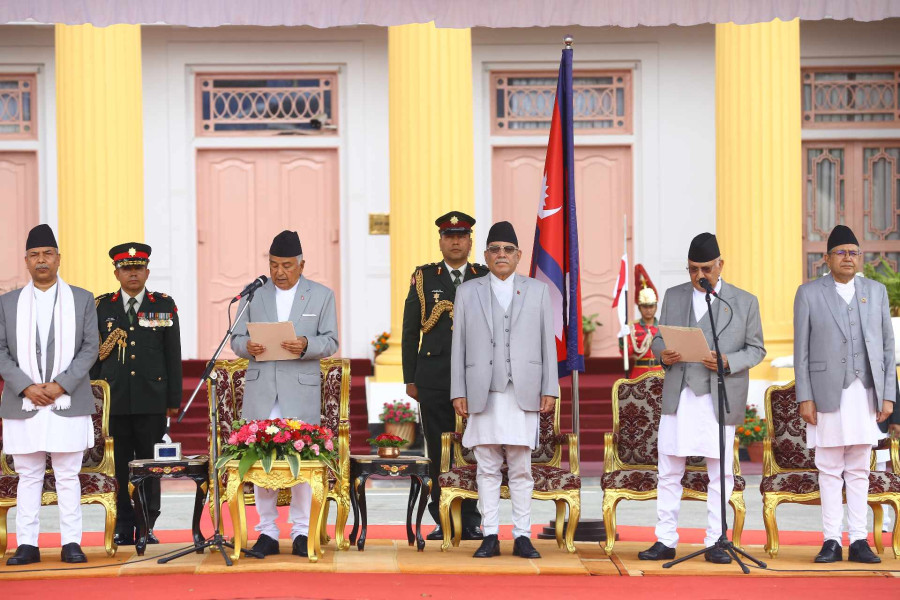 KP Sharma Oli sworn in as prime minister