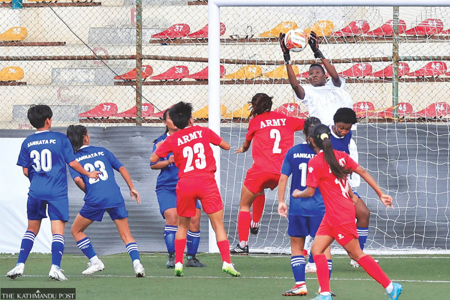 Army rout debutants Sankata in women’s football league