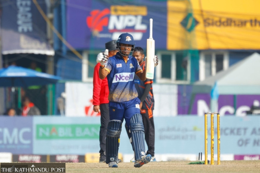 Lumbini Lions set the target of 168 runs against Chitwan Rhinos