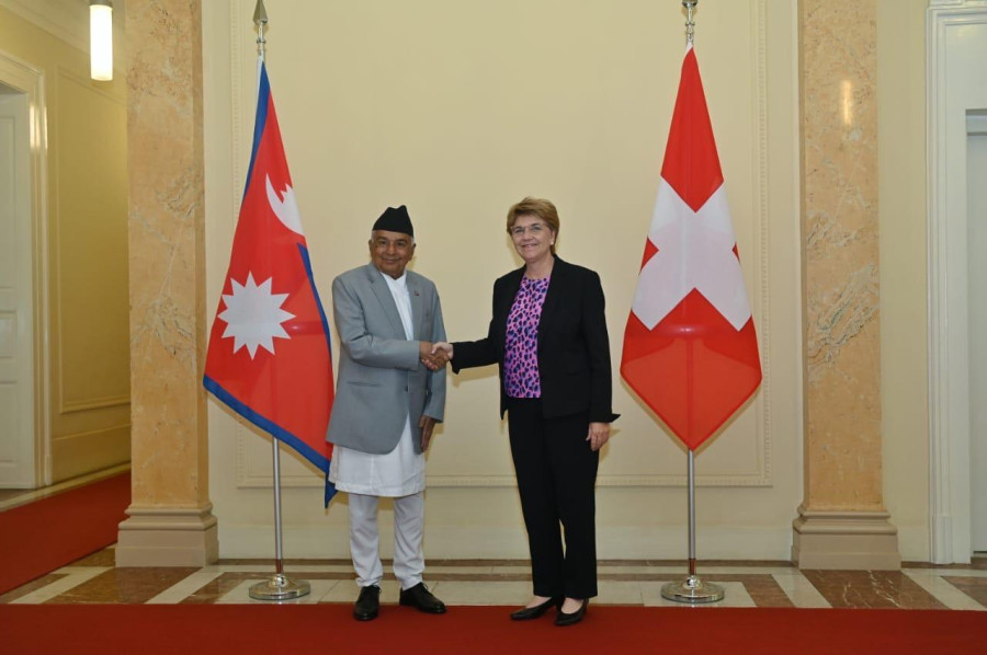 Paudel meets his Swiss counterpart