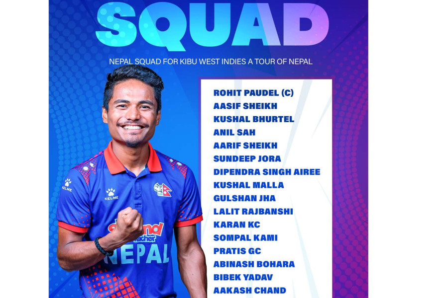 Nepal name squad for T20 series against West Indies A