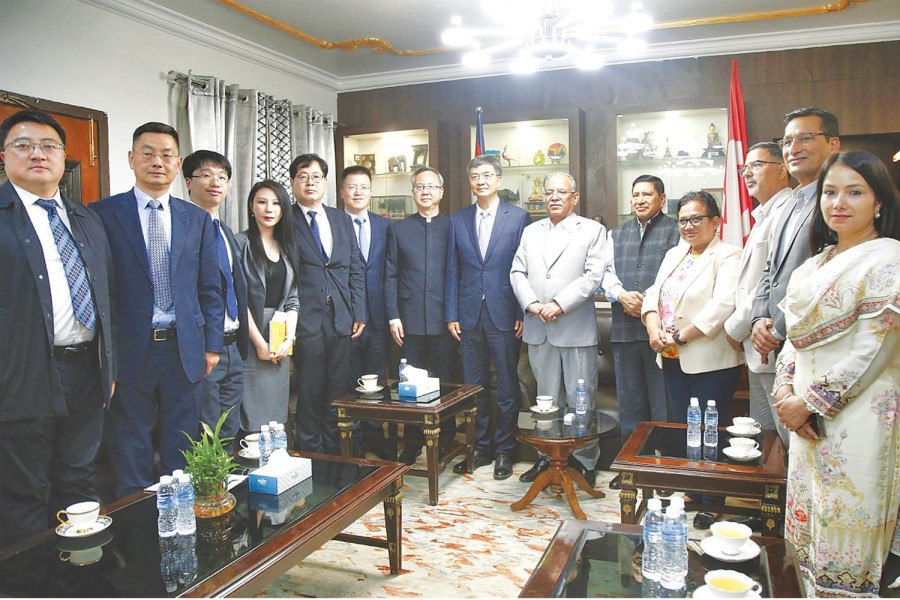 Chinese leaders meet top party leaders in Kathmandu