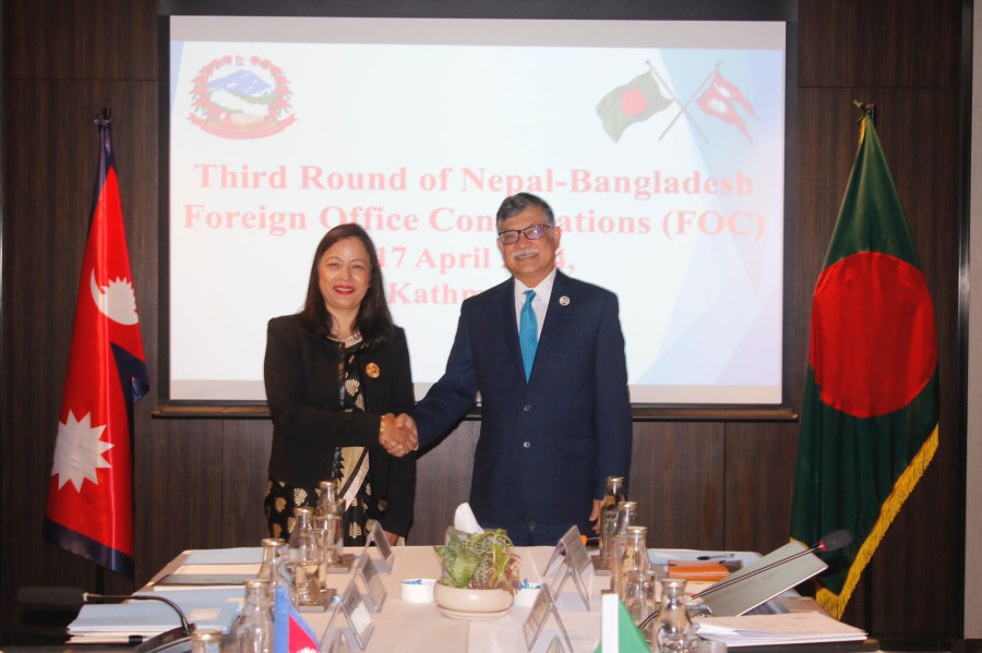 Nepal and Bangladesh hold third round of foreign office consultations meeting in Kathmandu