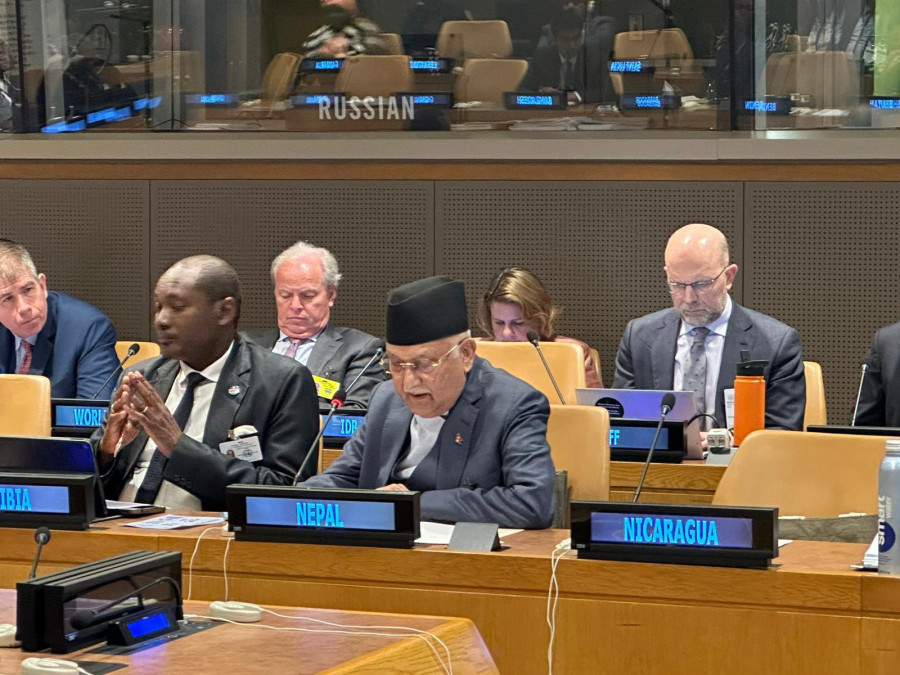 Prime Minister Oli calls for global climate justice at UN meeting