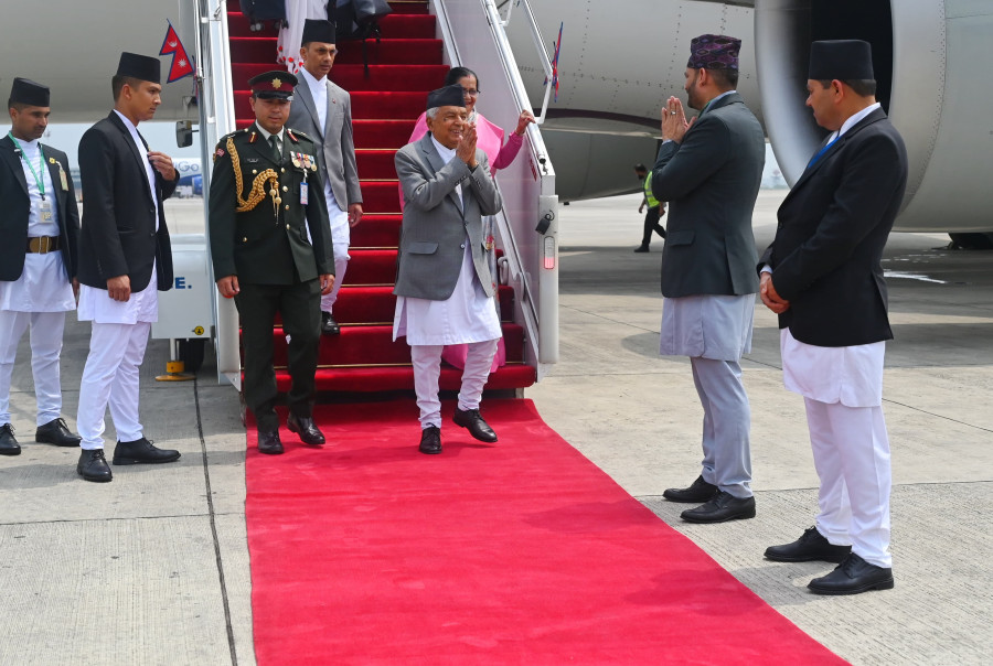 President Paudel returns home from weeklong Europe trip