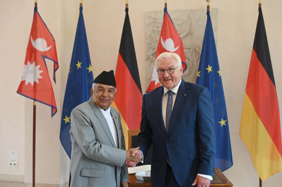 President Paudel meets German counterpart