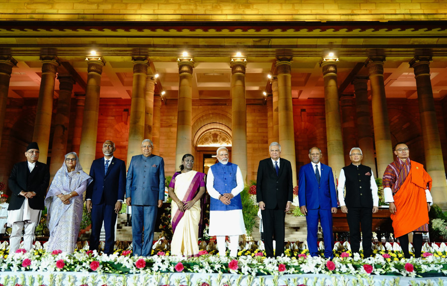 Dahal attends Modi’s swearing-in