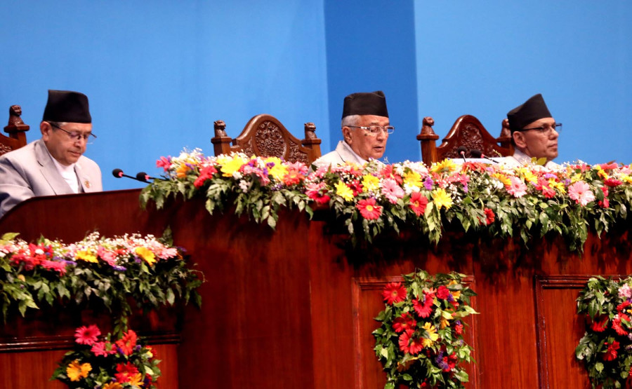 President Paudel presents government’s policies and programmes
