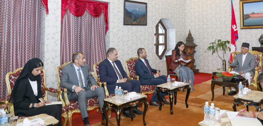Omani Foreign Minister Albusaidi pays courtesy call on President Paudel and Prime Minister Oli