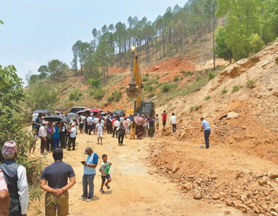 Work begins to upgrade three road sections in Baglung