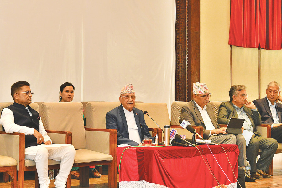 UML chief Oli criticises budget for not pursuing socialism