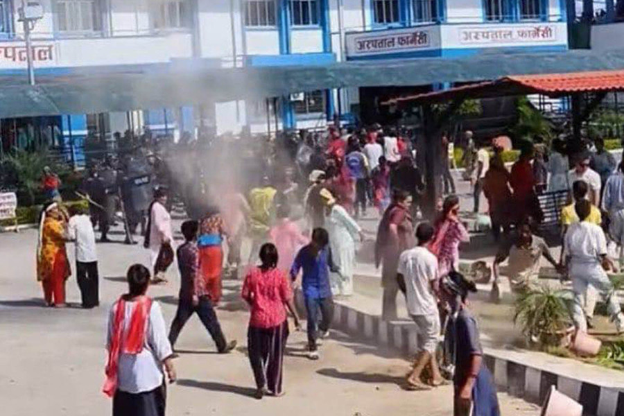 Karnali Province Hospital tensed after death of woman admitted for childbirth