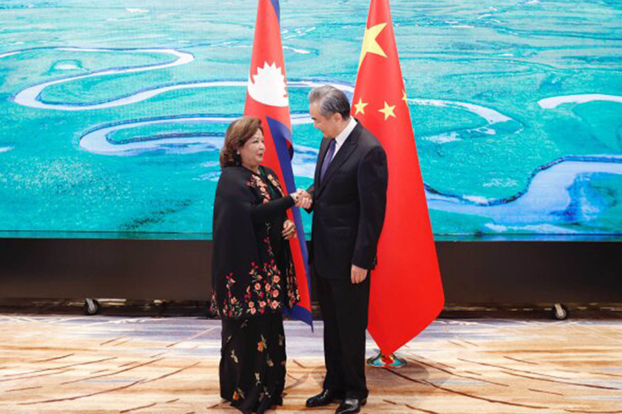 Deuba, Wang meeting focuses on connectivity projects