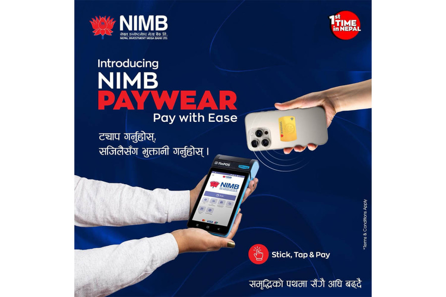 NIMB unveils Nepal’s first visa wearable sticker