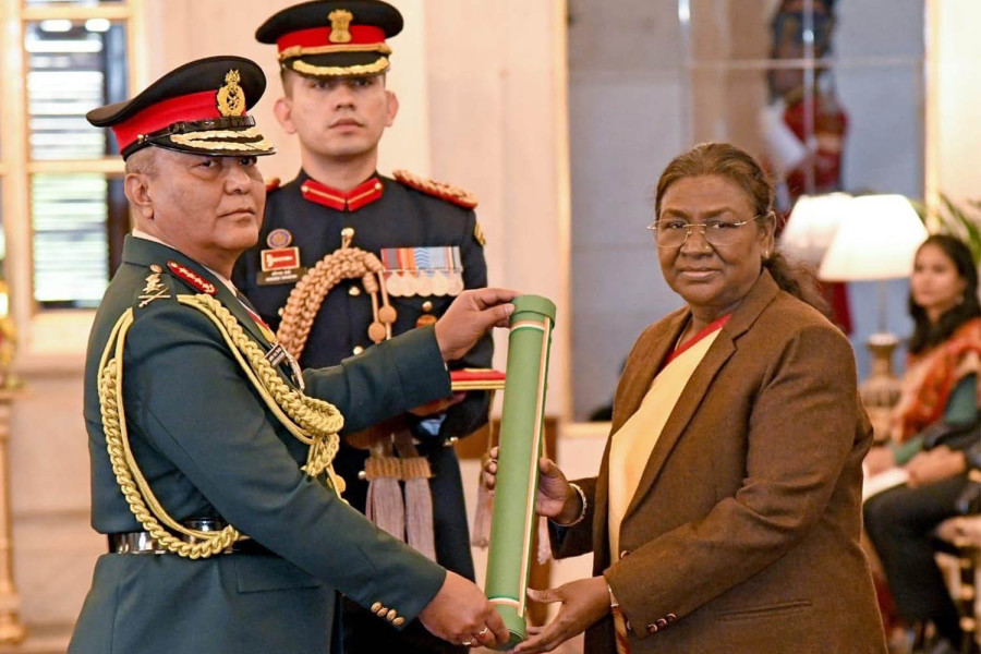 Nepali Army chief Sigdel conferred Honorary Rank of General of Indian Army