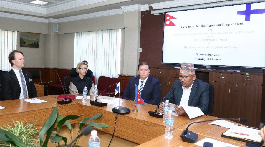 Nepal, Finland sign deal on public investment mobilisation project