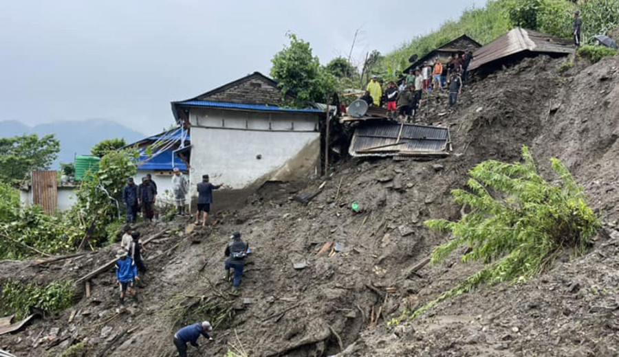 Four of a family dead in Lamjung landside