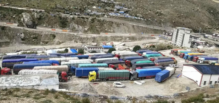 Dozens of containers with goods for Dashain and Tihar fail to enter Nepal due to landslides