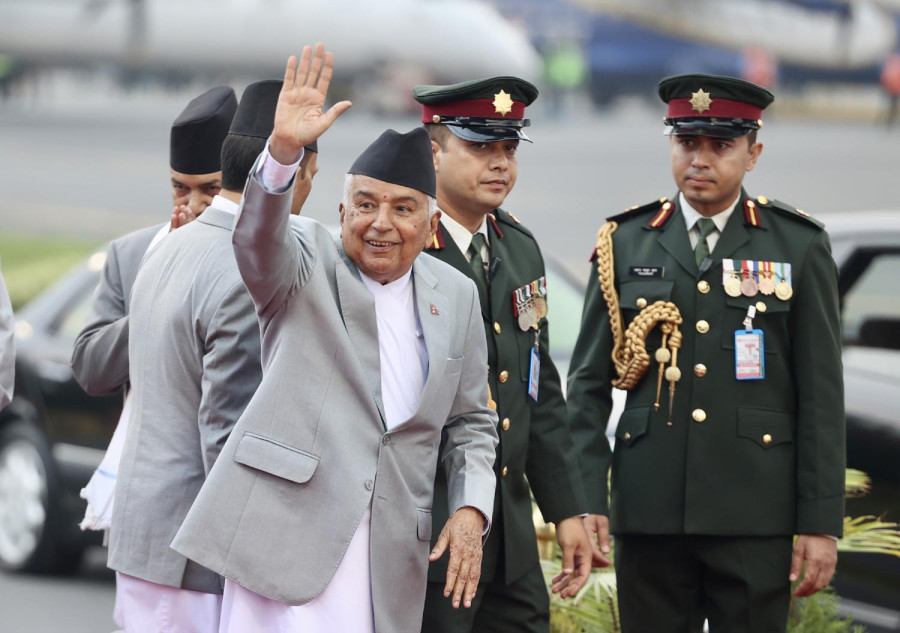President Paudel embarks on weeklong visit to Switzerland and Germany