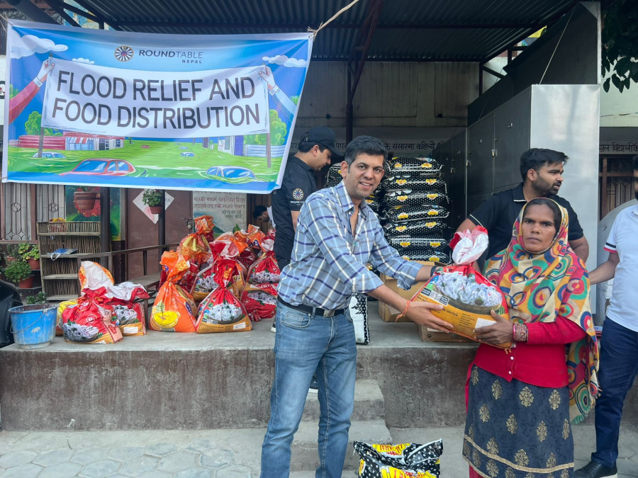 Round Table Nepal distributes relief materials to over 3,000 flood-affected families