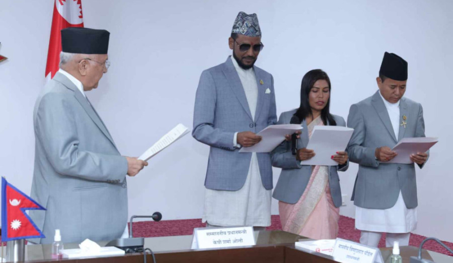 Three ministers of state sworn in