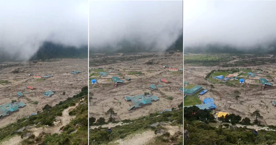 Flood causes destruction in Solukhumbu