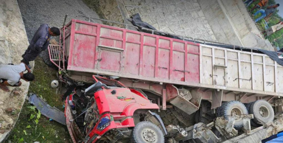 Truck plunges off bridge, driver killed