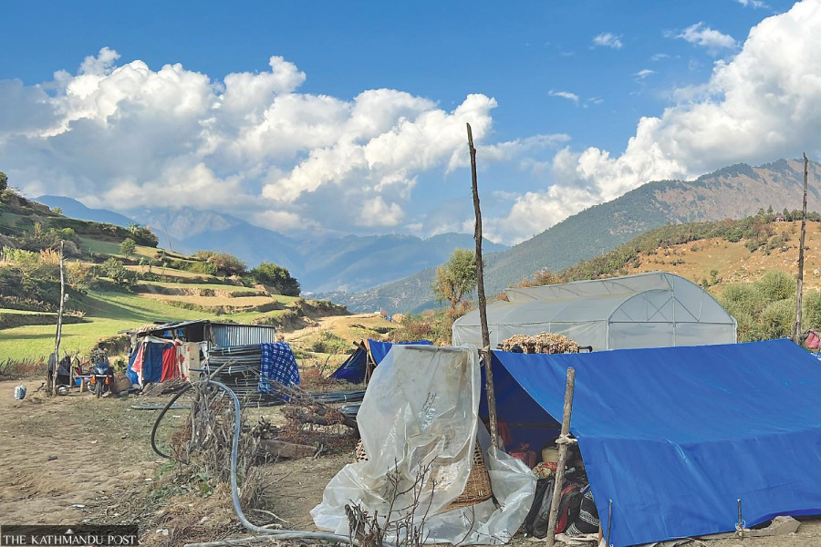 Jajarkot earthquake survivors are battling monsoon in temporary shelters
