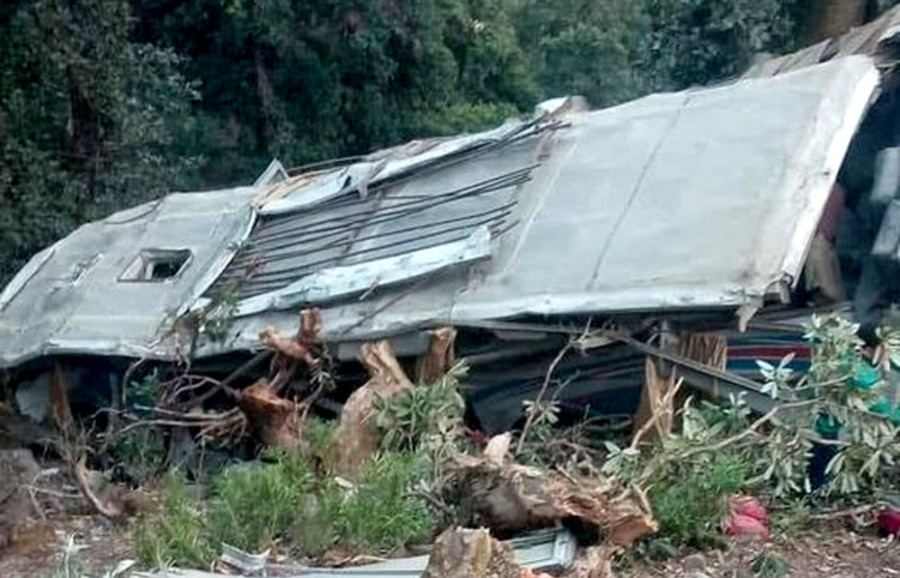 Eight die, 25 injured in Baglung bus crash