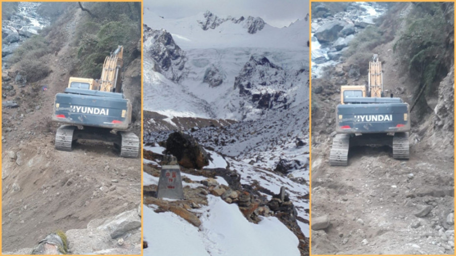 Koshi Province now has a road link to China, with Taplejung track cut open