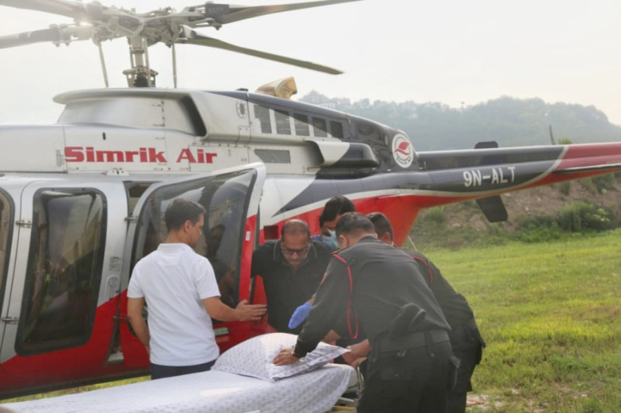 KMG chair Sirohiya flown to Kathmandu for further treatment