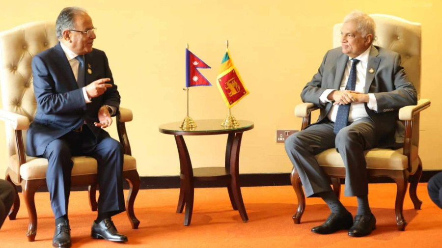 Prime Minister Dahal, Sri Lankan President Wickremesinghe meet