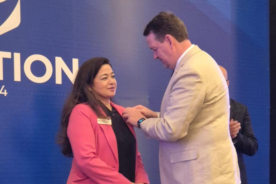 Moon Pradhan elected director of Toastmaster International’s Nepal and North India district