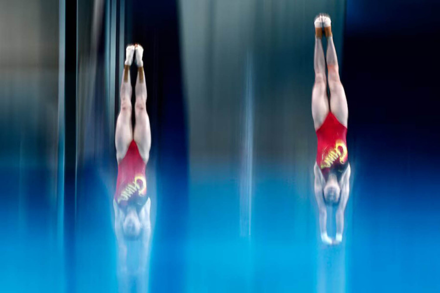 China on the lead of the Olympic tally