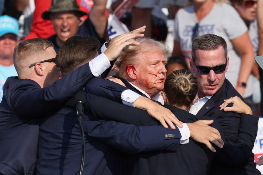 Trump shot in right ear at rally, shooter dead