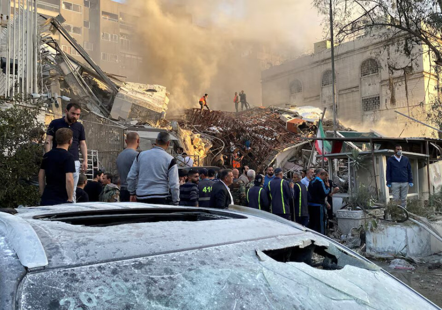 Iran says Israel bombs its embassy in Syria, kills commanders