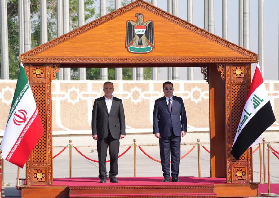 Iranian president visits Iraq on his first foreign trip